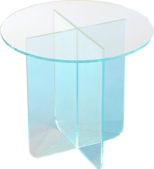 Fomo - Large End Table - Iridescent Glass