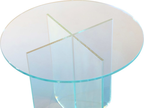Fomo - Large End Table - Iridescent Glass