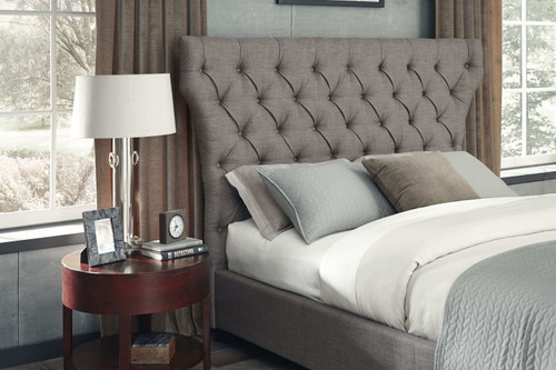 Geneva Melina - California King Upholstered Storage Bed - Dolphin Linen