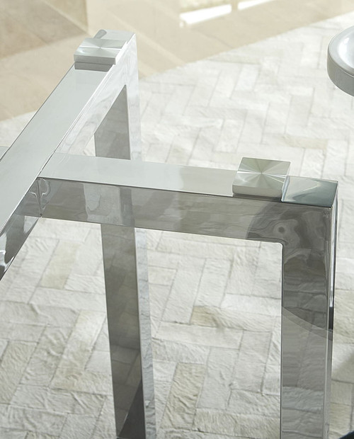 Amalfi - Round Glass Top Table