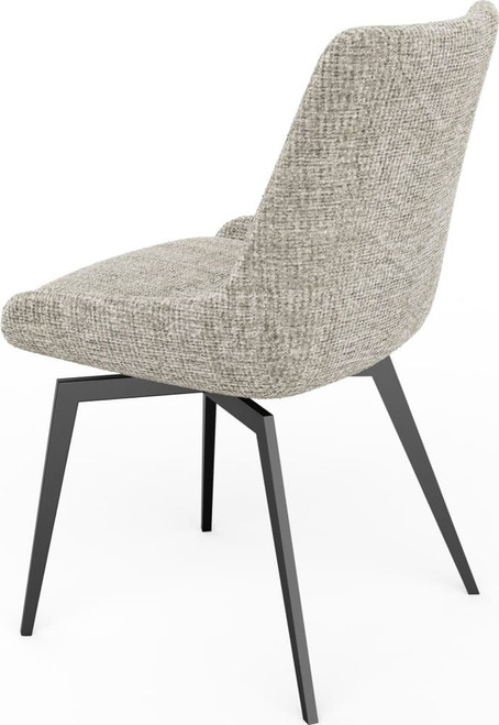 Ceo - 180 Degree Return Swivel Upholstered Dining Chair (Set of 2)