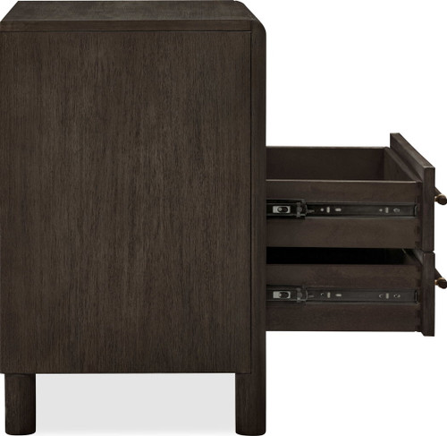 Dorsey - Two Drawer USB-Charging Nightstand