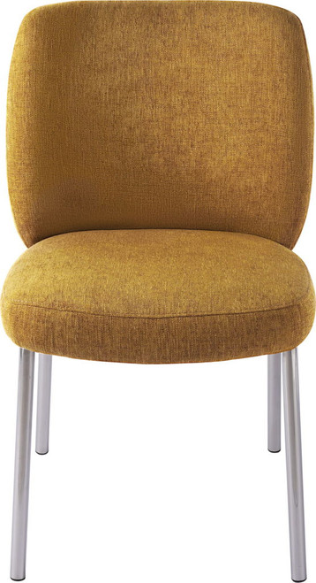 Fomo - Chenille Upholstered Stainless Steel Base Dining Chair (Set of 2)
