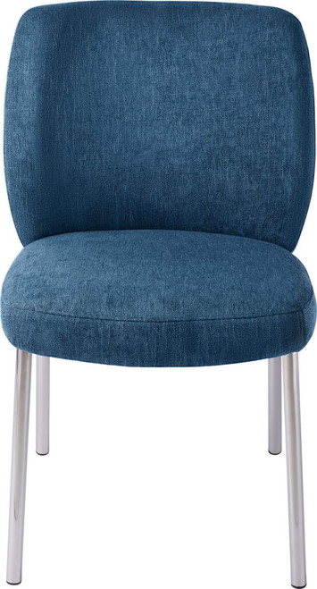 Fomo - Chenille Upholstered Stainless Steel Base Dining Chair (Set of 2)