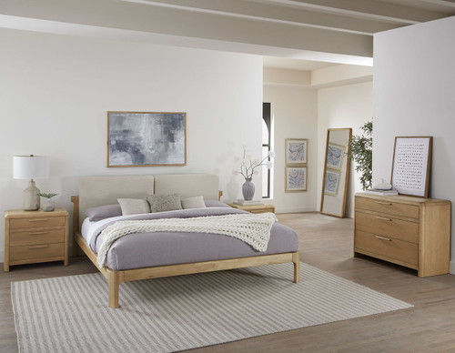 Furano - Upholstered Two Cushion Platform Bed