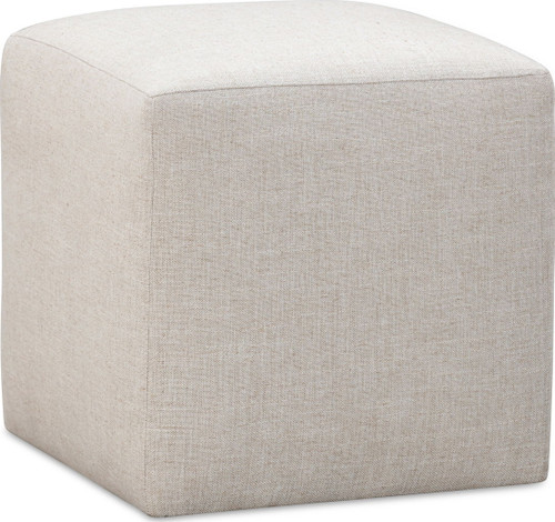 Liv - Fully Upholstered Dining Ottoman - Natural Linen