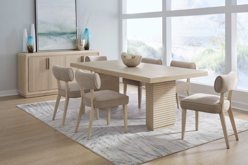 Magnolia - Double Pedestal Wooden Dining Table - Daffodil