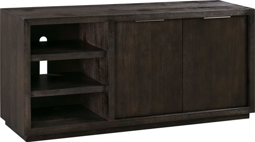 Oxford - 64" Two Drawer Two Shelf Media Console - Basalt Gray