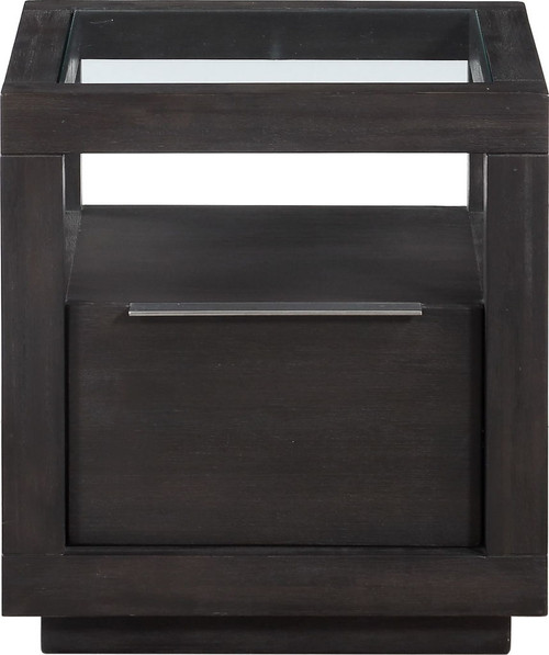 Oxford - One Drawer End Table - Basalt Gray