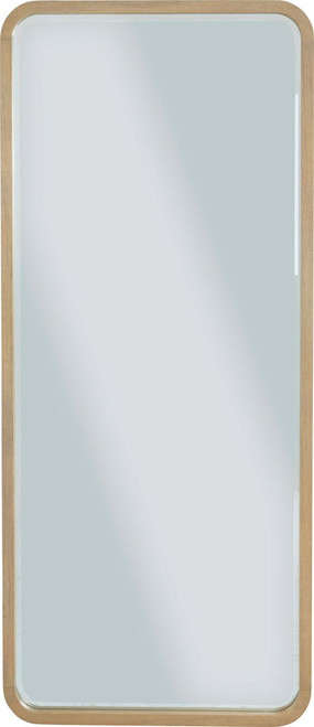 Penny - Beveled Glass Floor Mirror - Buff Cream