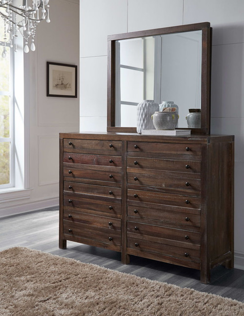 Townsend - Eight Drawer Solid Wood Dresser - Java (2024)