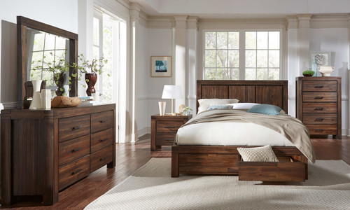Meadow - Solid Wood Footboard Storage Bed