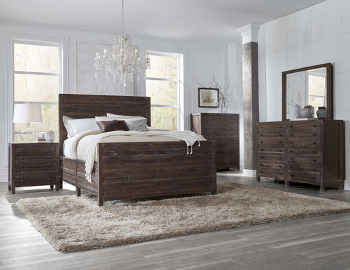 Townsend - Solid Wood Panel Bed