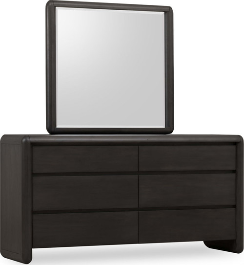 Xolani - Six Drawer Acacia Wood Dresser - Jaguar