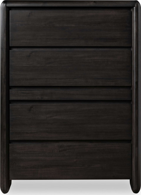 Xolani - Five Drawer Acacia Wood Chest With Jewelry Tray - Jaguar