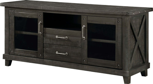 Yosemite - Solid Wood Two Drawer Media Console - Cafe