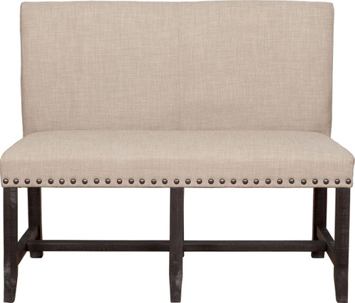 Yosemite - Solid Wood Dining Settee - Beige / Cafe