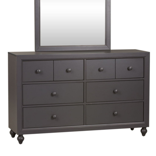 Cottage View - 6 Drawer Dresser - Dark Gray