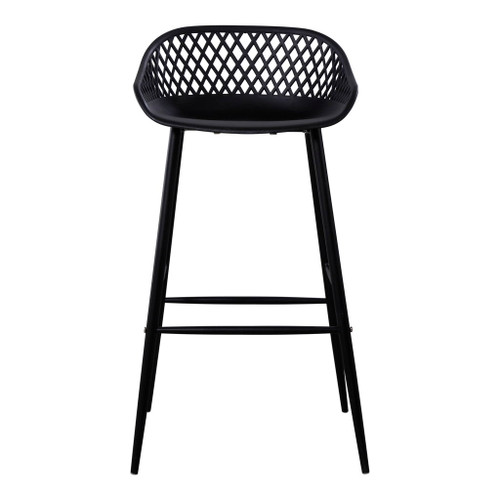 Piazza - Outdoor Barstool (Set of 2) - Black