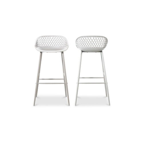 Piazza - Outdoor Barstool (Set of 2) - White