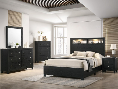 Cadence Bedroom Set in Black B4510 by Crown Mark