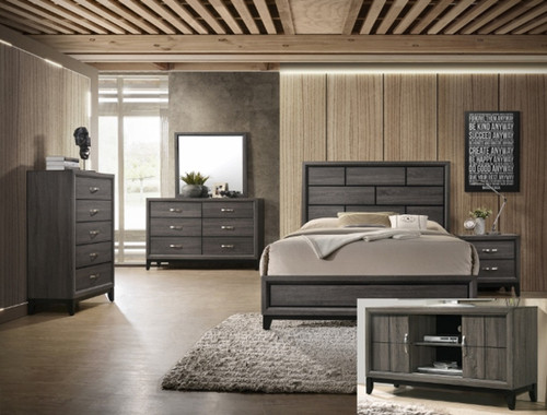 Akerson Bedroom Set in Gray B4620 by Crown Mark