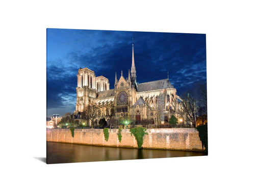 Temp Glass With Foil - Notre Dame Cahedral 1 - Blue