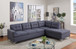 Vintage L Shaped Sectional in Linen by Happy Homes