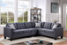 Logan L Shaped Sectional in Linen by Happy Homes