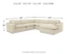 Elyza 5-Piece Sectional with Chaise - Right Arm Facing by Ashley on Clearance