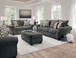 Sofa and Loveseat Set Behold Gray Velvet Happy Homes HH-1000-Gray