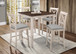 Tahoe counter-height dining set in White finish, full set view