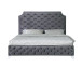 Leilah Platform Bed in Velvet