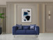 Santana Velvet Loveseat NVF-SANTANA-NAVY-L