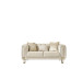 Santana Velvet Loveseat NVF-SANTANA-IVORY-L