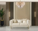 Santana Velvet Loveseat NVF-SANTANA-IVORY-L