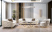 Lupino Sofa and Loveseat Set in Velvet