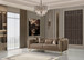 Santana Coffee Velvet Sofa