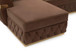 Jester Velvet Mocha Double Chaise Sectional NVF-JESTER-MOCHA-SEC