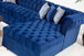 Luxen Velvet Blue RAF Chaise Sectional NVF-LUXEN-BLUE-SEC