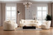 Bonita Sofa and Loveseat in Boucle by NVF-BONITA-IVORY-SL