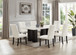 Finland Dining Room Set in Faux Leather HH-Finland-White by Happy Homes