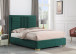 Anita Platform Bed in Velvet