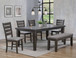 Bardstown Dining Room Set in Gray 2152GY by Crown Mark