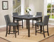 Pompei Counter Dining Room Set in Gray 2877GY by Crown Mark