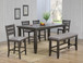 Bardstown Counter Dining Room Set in Gray 2752GY by Crown Mark