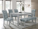 Vela Dining Room Set in Gray 2161 by Crown Mark