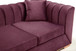 Armony Fushia 2Pcs. Sofa & Loveseat in Velvet Upholstery