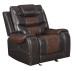 Phoenix Reclining Living Room Set in Leather Air