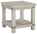 Carynhurst - White Wash Gray - Rectangular End Table